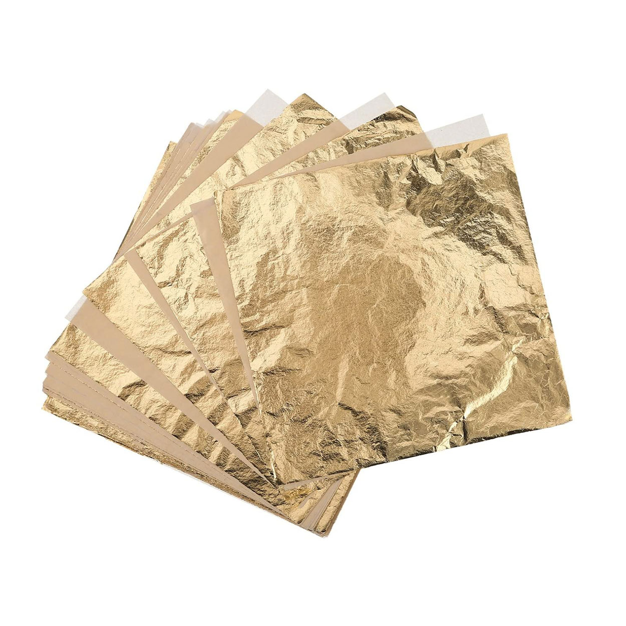 100 Sheets Imitation Gold Leaf for Art, Crafts Decoration, Gilding  Crafting, Frames, 5.5 by 5.5 Inches