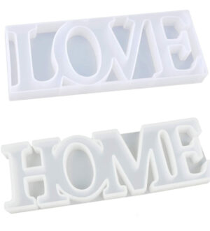 Resin Silicone Word Moulds With Fairy Light