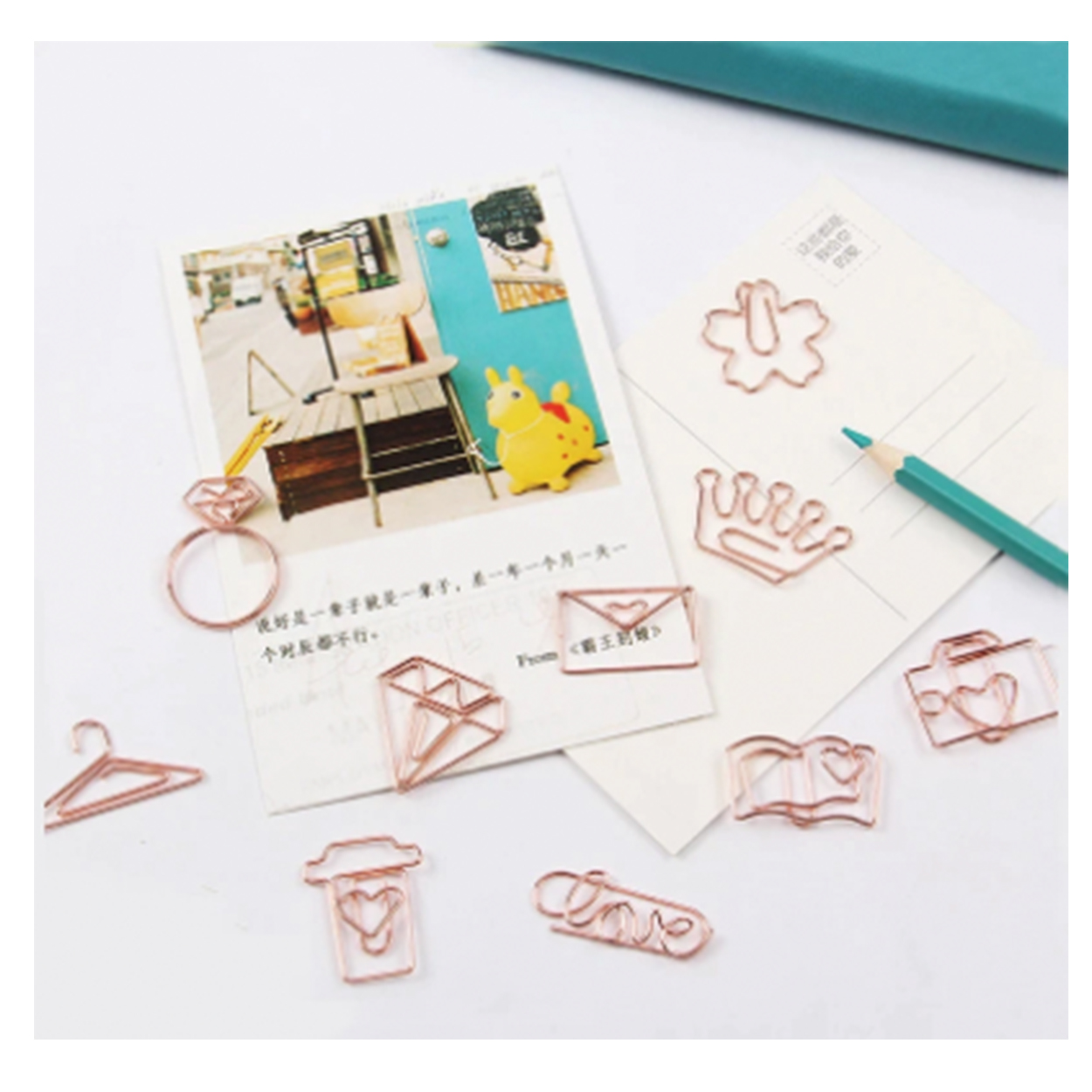 Rose Gold Paper Clips