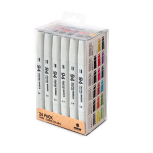 Graphic Marker Set of 24 Grey