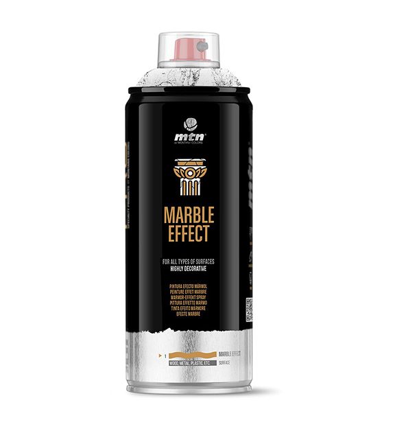 Montana Cans MARBLE EFFECT Spray Paint, 400ml, White 
