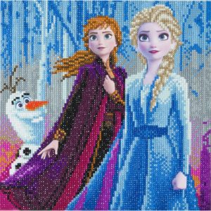 Elsa, Anna & Olaf 30x30cm