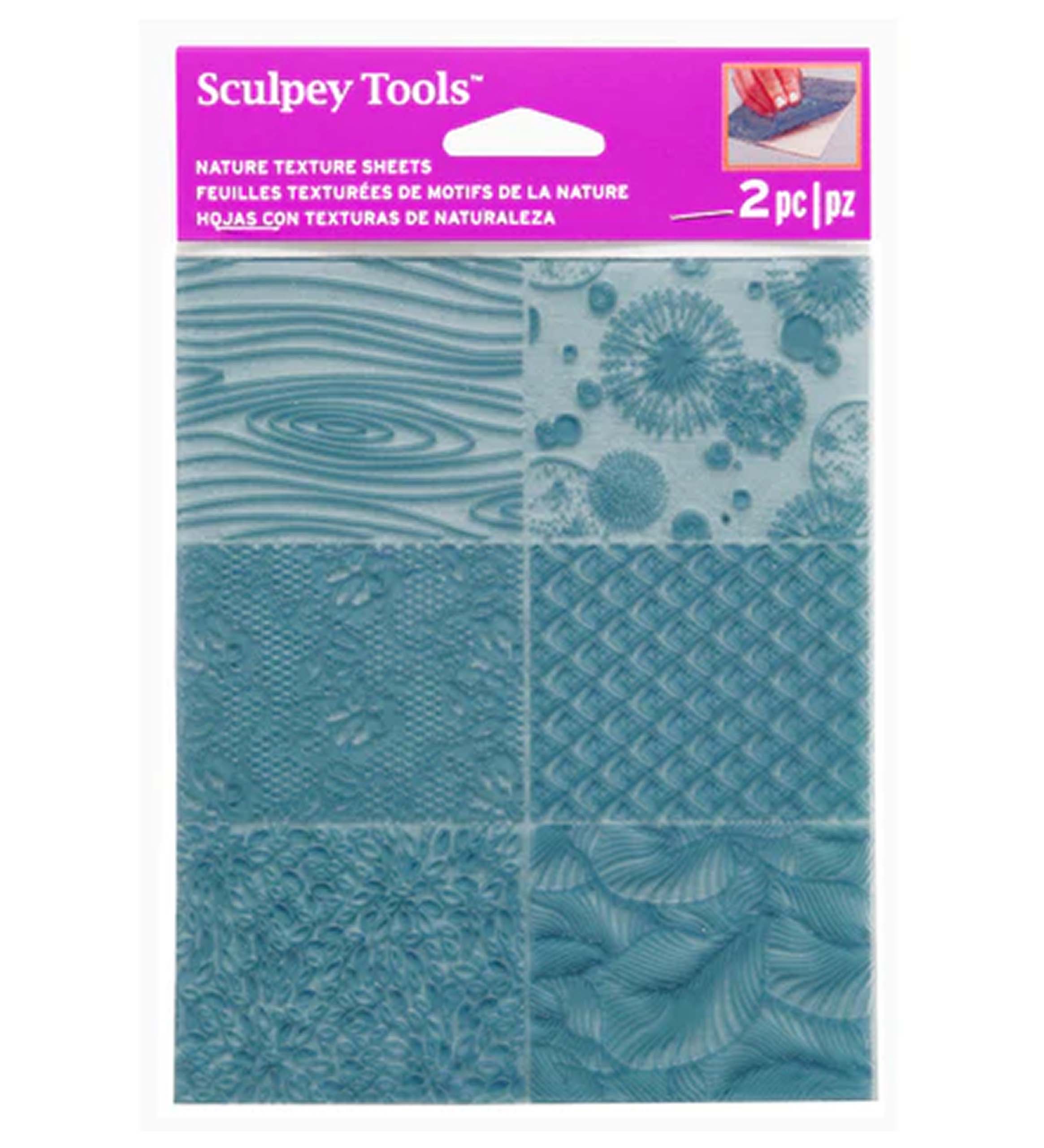 Sculpey Texture Sheets Geometric : Nature