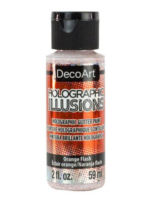 Orange Flash SoSoft Acrylic Fabric Glitter Paint