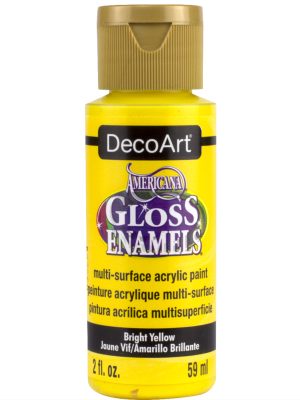 Bright Yellow SoSoft Acrylic Fabric Glitter Paint
