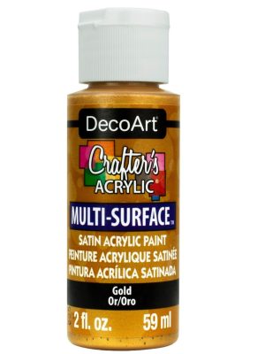 Crafter's Acrylic Multi-Surface Gold-1 Glow In The Dark Paint