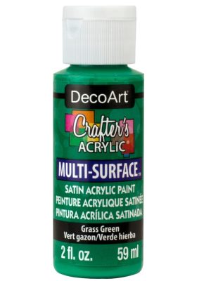 Crafter's Acrylic Multi-Surface Grass Green-1 Glow In The Dark Paint