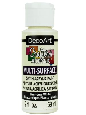 Crafter's Acrylic Multi-Surface Hairloom White-1 Glow In The Dark Paint