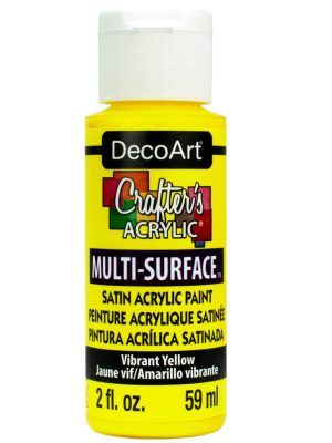 Crafter's Acrylic Multi-Surface Vibrant Yellow-1 Glow In The Dark Paint