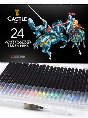 Castle Art Watercolor Brush Pens 24 set