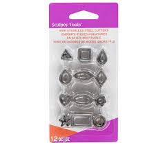 Sculpey Mini Metal Cutters Geometric 12pcs