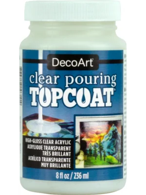 Clear topcoat 8oz Fluid Art Clear Pouring TopCoat 8oz