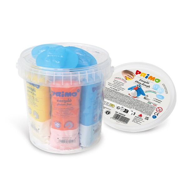 Easydo Play Dough Set 7 x 100g 6 moulds (292ED7GF)