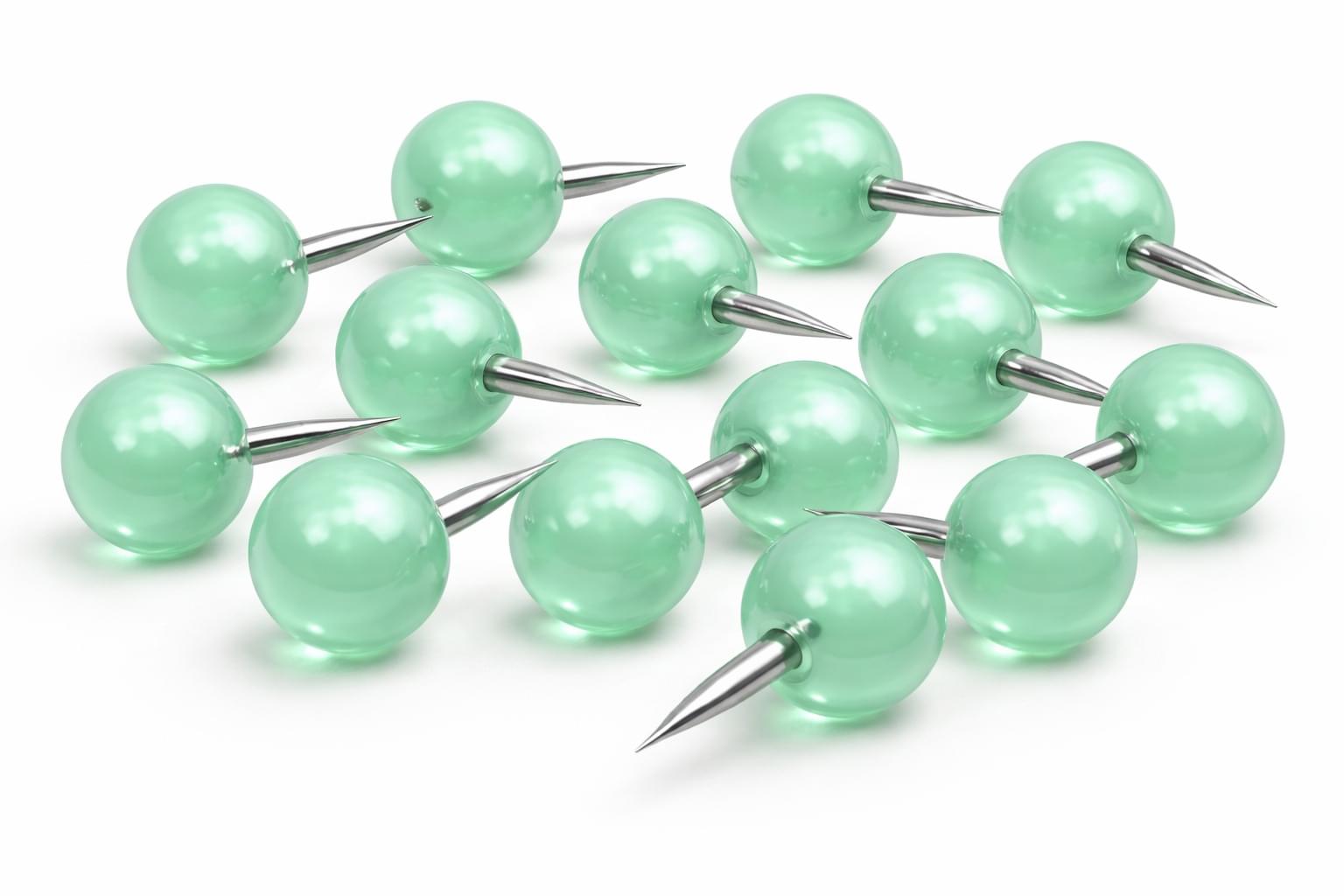 Green Round pin