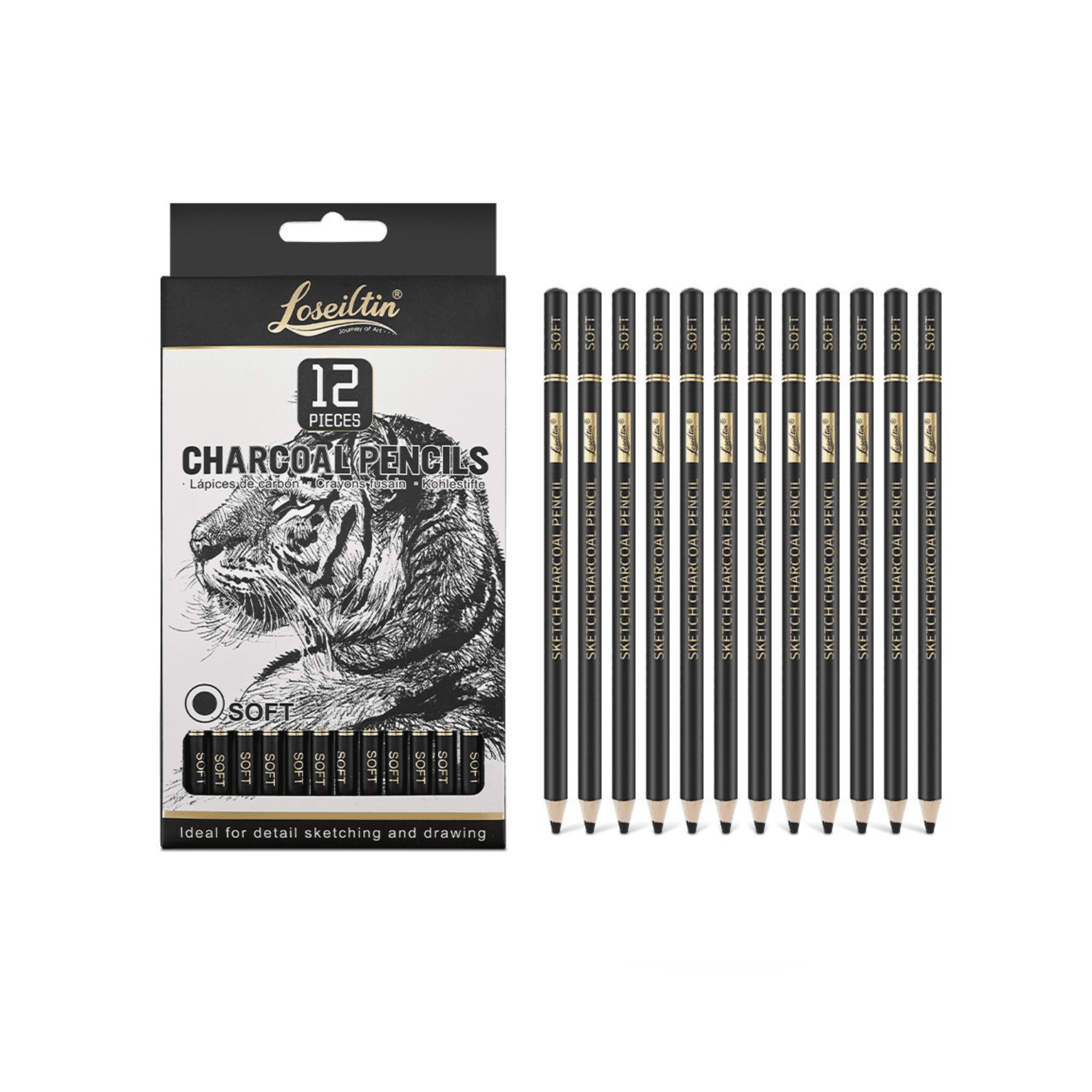 Black Charcoal Pencil